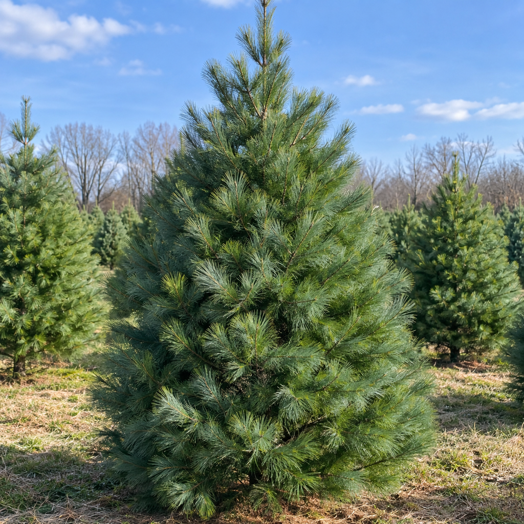 Field-Cut White Pine Tree