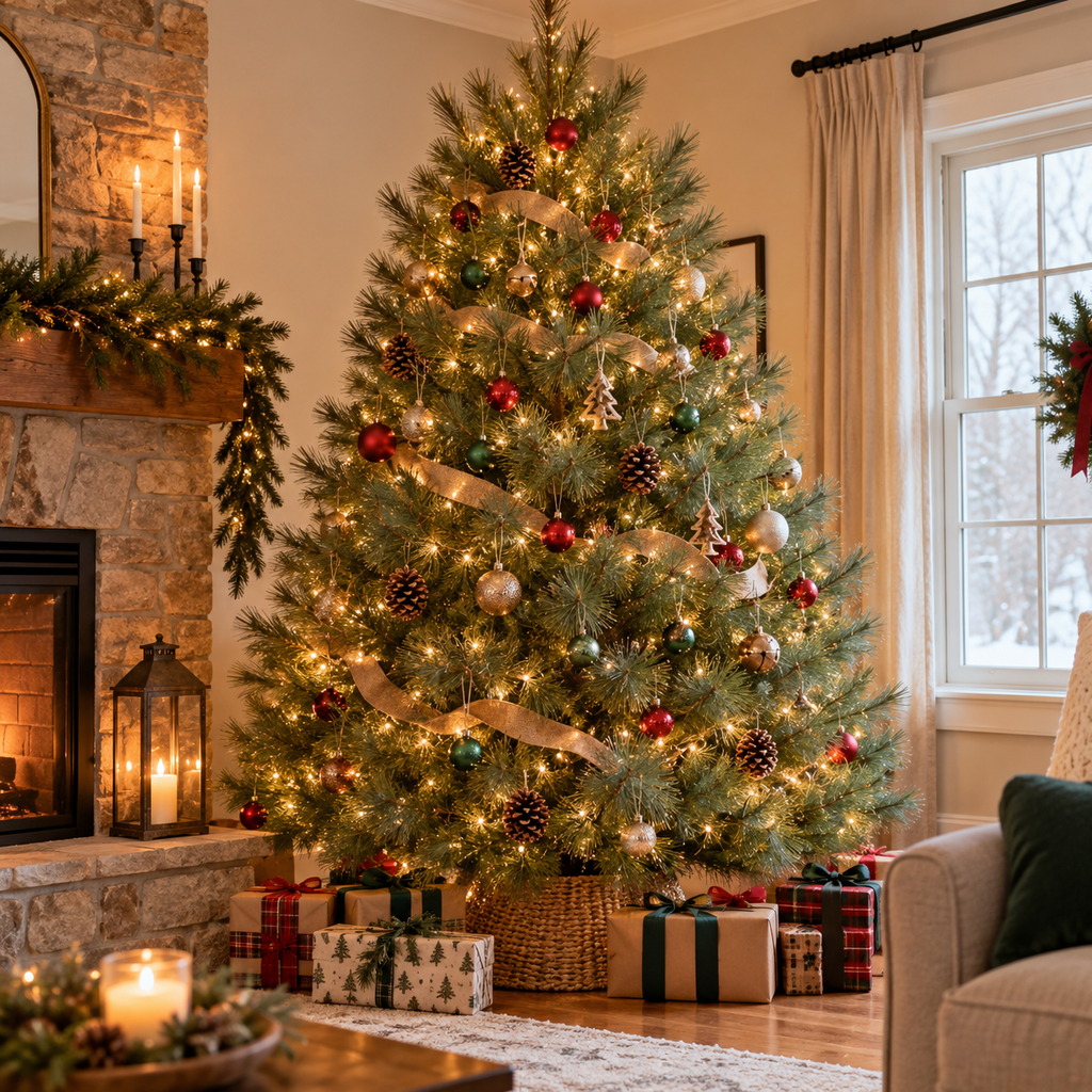 Field-Cut White Pine Tree